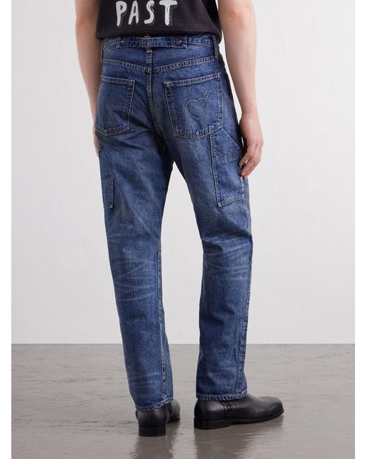 Human Made Blue Straight-Leg Jeans for men