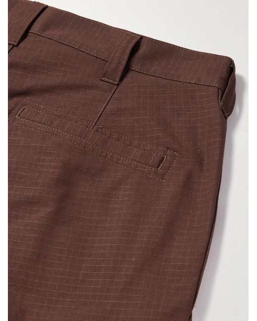 Randy's Garments Brown Straight-Leg Cotton-Ripstop Cargo Trousers for men