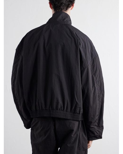 NAHMIAS Blue Logo-embroidered Shell Jacket for men