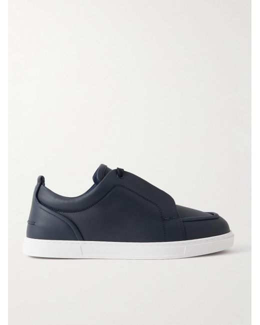 Christian Louboutin Blue Jimmy Leather Sneakers for men