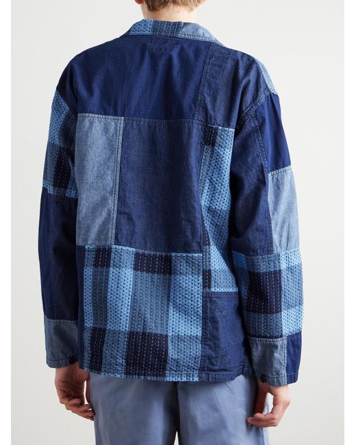 Giacca di Beams Plus in Blue da Uomo