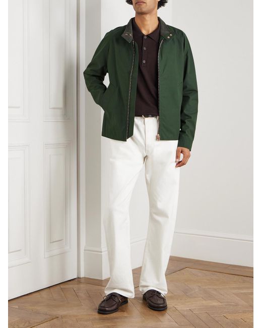 Private White V.c. Harrington-Jacke aus Baumwoll-Ventile® in Green für Herren
