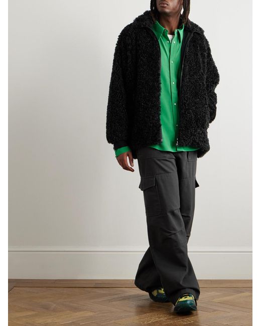 Needles Black Faux Fur Jacket for men