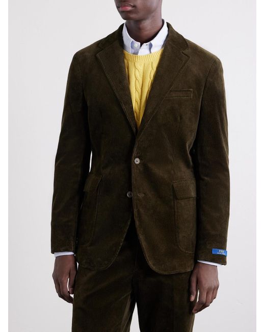 Polo Ralph Lauren Green Stretch Cotton-Corduroy Blazer for men