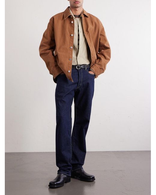 Cotton Overshirt di A.P.C. in Brown da Uomo