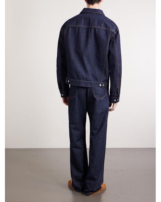 Dries Van Noten Blue Denim Trucker Jacket for men