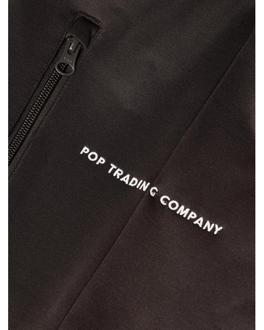 Pop Trading Co. Gray Pub Logo-embroidered Shell Track Jacket for men