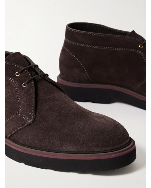 Paul Smith Brown Karr Suede Chukka Boots for men