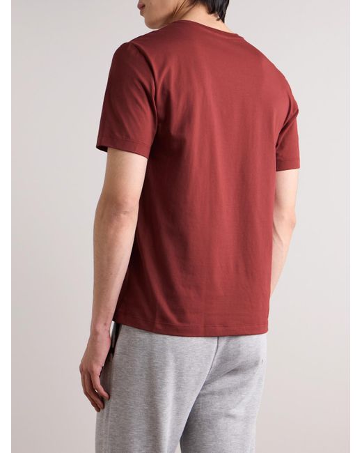 Hanro Red Living Cotton-jersey T-shirt for men