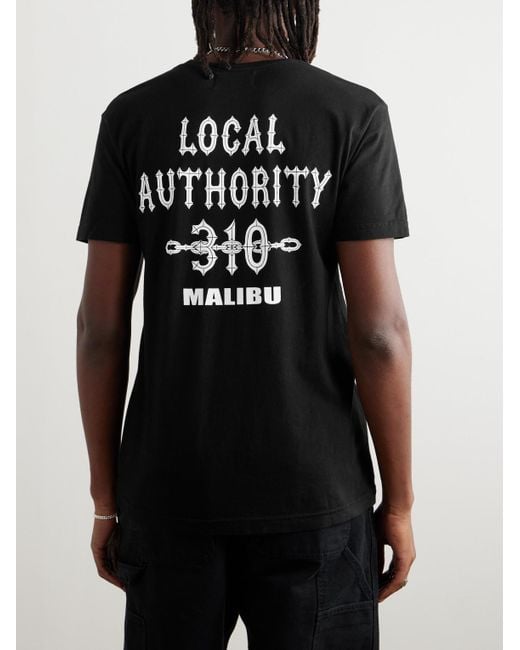 Local Authority Black La Chains Logo-Print Cotton-Jersey T-Shirt for men