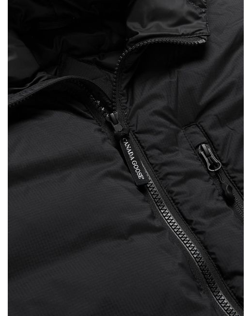 Canada Goose Black Lodge Slim-Fit Nylon-Ripstop Hooded Down Jacket for men