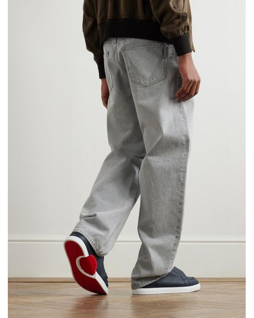 Christian Louboutin Blue Jimmy Leather Sneakers for men