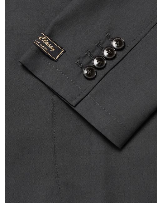 A Kind Of Guise Black Unstructured Wool Blazer for men