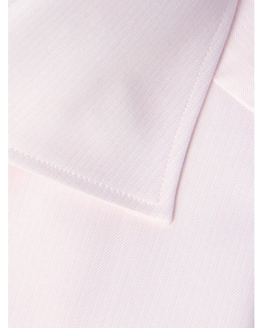 Zegna Pink Cutaway-collar Trofeotm Comfort Shirt for men