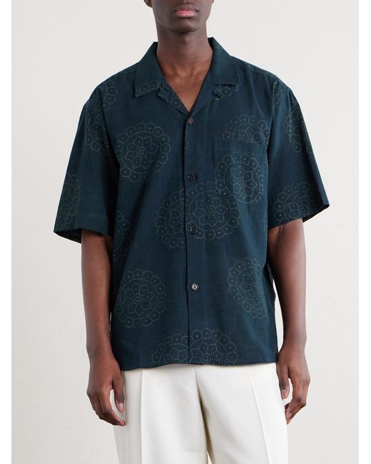 Kardo Blue Ronen Cotton Shirt for men