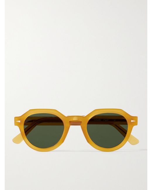 Ahlem Brown Grenelle Round-frame Tortoiseshell Acetate Sunglasses for men