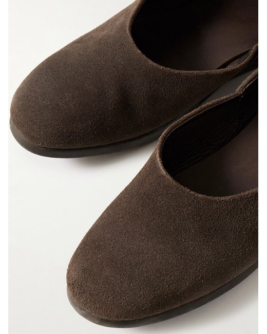 STÒFFA Brown Suede Slippers for men