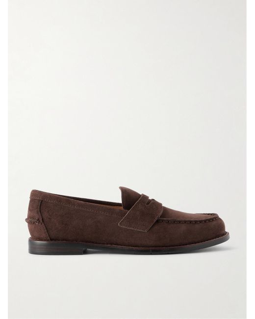 Polo Ralph Lauren Brown Alston Suede Penny Loafers for men