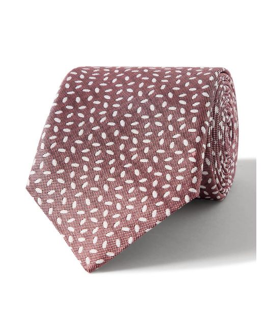 Canali Pink 8cm Silk-jacquard Tie for men