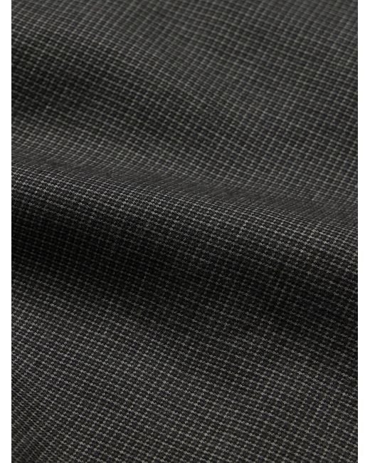 Orslow Gray Button-Down Collar Cotton And Lyocell-Blend Flannel Shirt for men