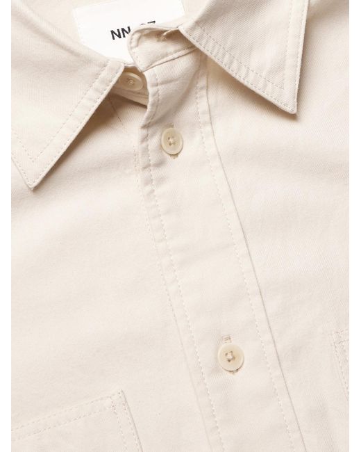 NN07 Natural Colby 50065 Organic Cotton And Hemp-blend Shirt for men
