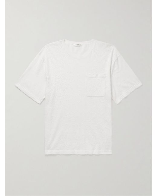 The Row White Paddy Brushed Cotton-Jersey T-Shirt for men