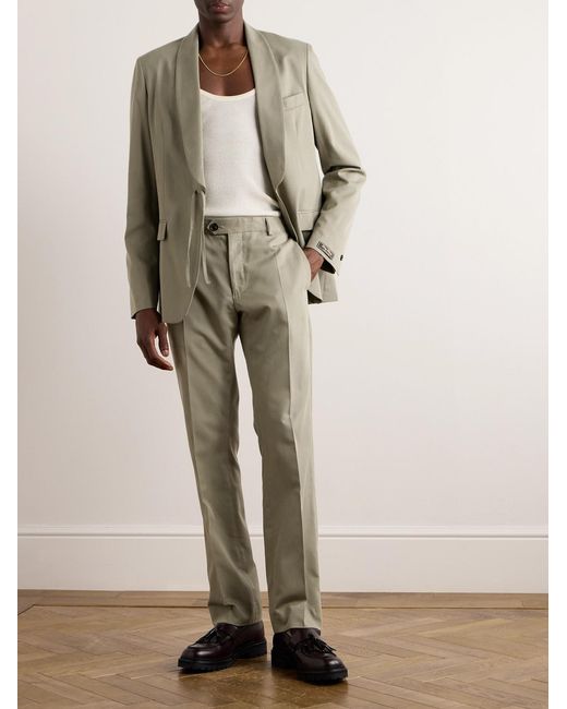 A Kind Of Guise Natural Lyocell And Cotton-Blend Twill Suit Trousers for men