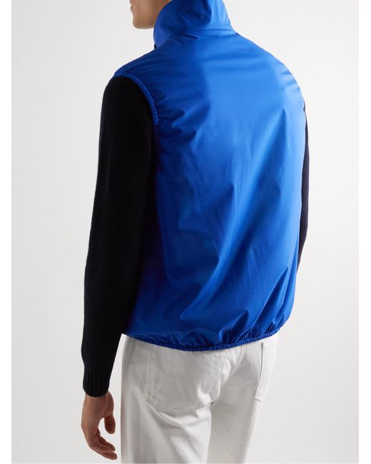 Loro Piana Blue Tilman Slim-Fit Padded Shell Gilet for men