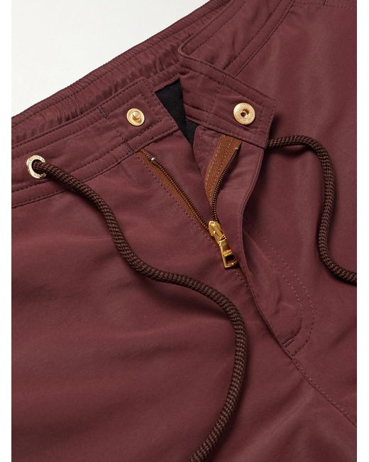 Orlebar Brown Red Bulldog Mid-length Shell Swim Shorts for men