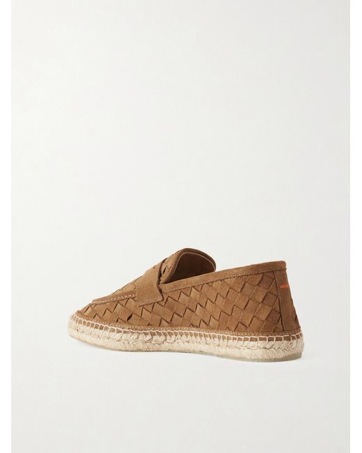 Castaner Brown Nilo Woven Suede Espadrilles for men