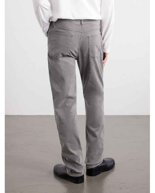 FRAME Gray Modern Straight Lyocell-Blend Jeans for men