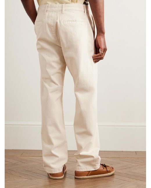 NN07 Natural Aden 1923 Straight-Leg Organic Cotton-Blend Twill Chinos for men