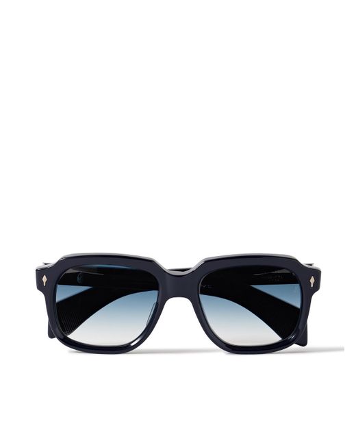 Jacques Marie Mage Blue Union D-frame Acetate And Silver-tone Sunglasses for men