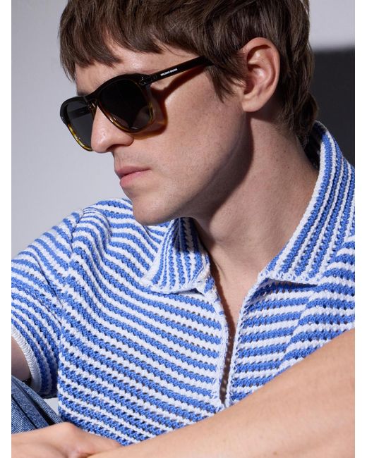 Orlebar Brown Brown The Danny D-Frame Acetate Sunglasses for men