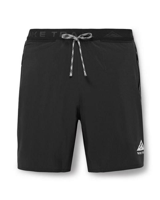 Nike Black Trail Second Sunrise Straight-leg Ripstop-panelled Dri-fit Shorts for men