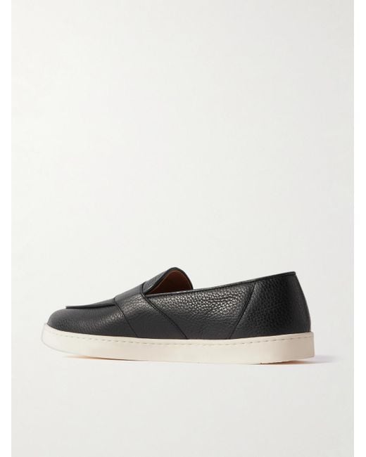 George Cleverley Joey Pennyloafers aus vollnarbigem Leder in White für Herren