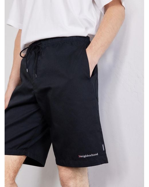 Neighborhood Blue Easy Straight-Leg Logo-Embroidered Shell Shorts for men