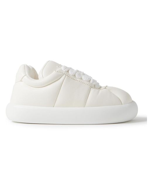 Marni White Bigfoot 2.0 Logo-embossed Padded Quilted Leather Sneakers for men