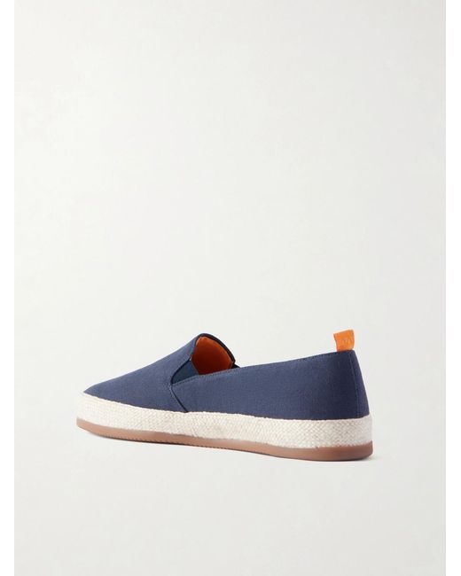 Mulo Canvas Espadrilles in Blue für Herren