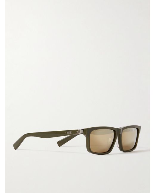 Dior Natural Diorider S2U Geometric Acetate Mirrored Sunglasses for men
