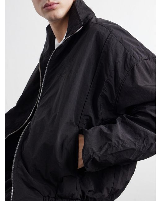 NAHMIAS Blue Logo-embroidered Shell Jacket for men