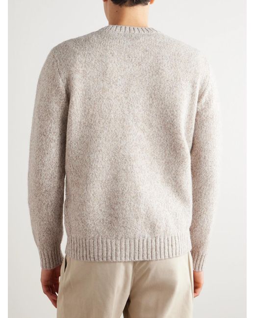 Eleventy Natural Slim-Fit Wool Sweater for men