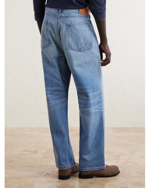 CHERRY LA Blue Straight-Leg Jeans for men