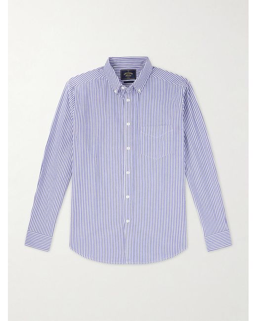 Portuguese Flannel Purple Atlantico Checked Cotton Shirt for men