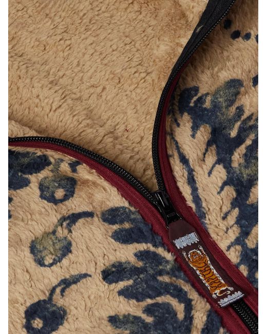 Kapital Natural Damask Printed Fleece Jacket for men