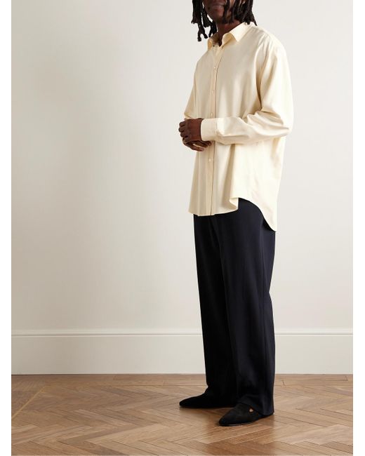 The Row Natural Miller Silk Shirt for men