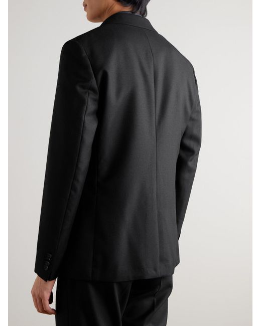 Mr P. Black Slim-Fit Wool Suit Jacket for men