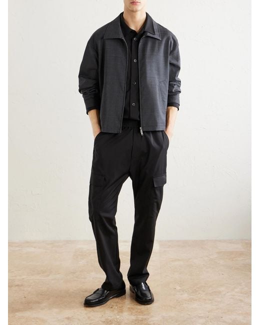 Barena Blue Virgin Wool Overshirt for men