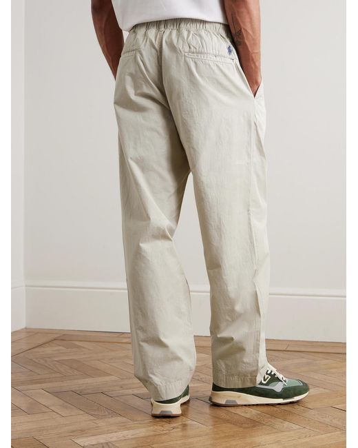 Polo Ralph Lauren Natural Prepster Tapered Cotton-Twill Drawstring Trousers for men