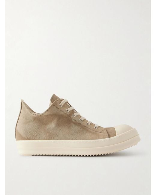 Rick Owens Natural Ramones Denim Sneakers for men
